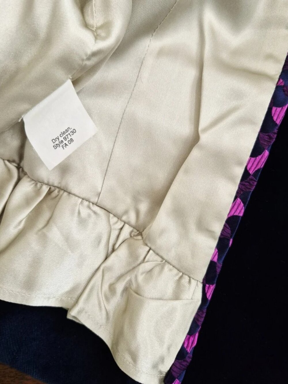 J. Crew Vintage 2008 Blue Velvet Ecole Blazer 4 - Picture 6 of 7